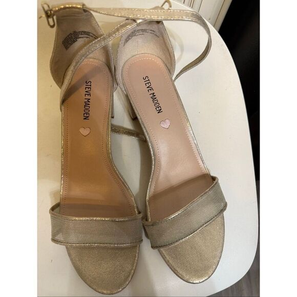 Bundle of 2 Steve Madden Women's Ankle Strap Block Heel JCarrson Sandals Size 7 - Picture 9 of 15